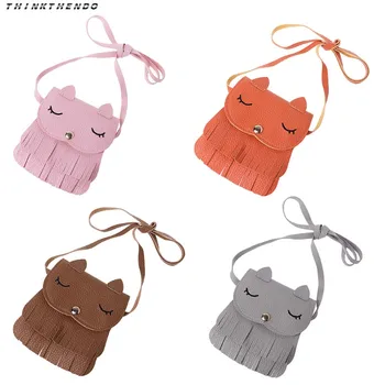 

THINKTHENDO Lovely Kids Girls Cute Tassel Small Fox Messenger Shoulder Bag Fashion Mini Crossbody Handbag Purses 4 Colors New