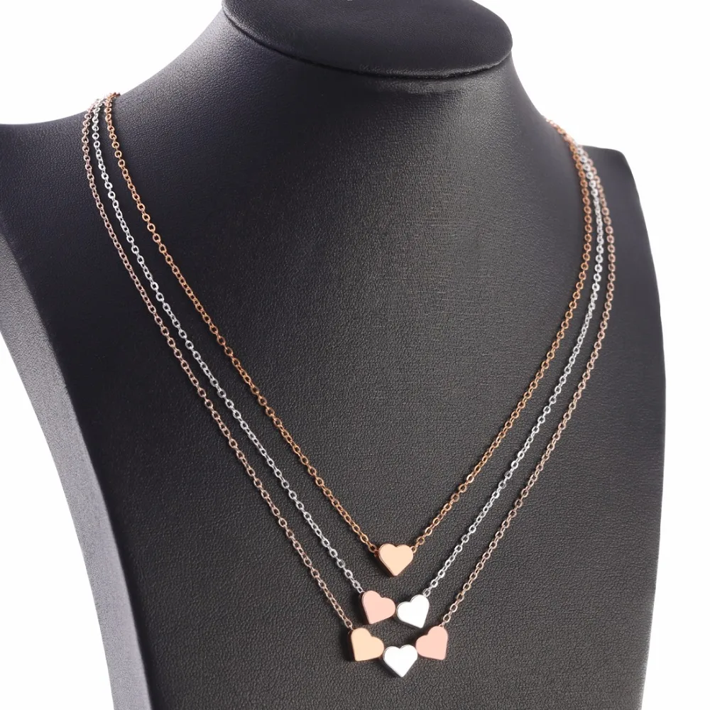 

Tiny Heart Choker Necklace for Women gold Silver Chain Smalll Love Necklace Pendant on neck Bohemian Chocker Necklace Jewelry