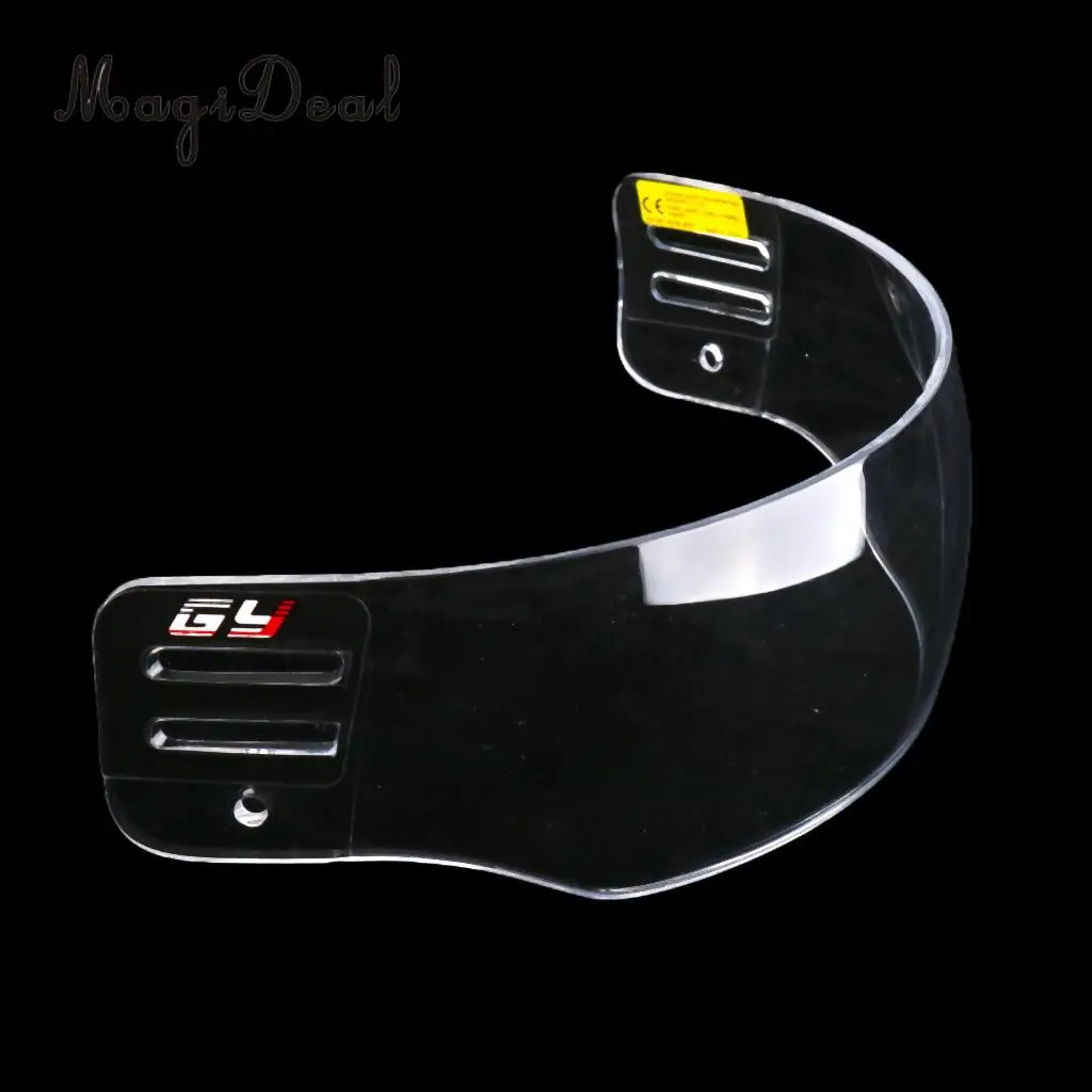 MagiDeal CE сертифицированный анти-туман вентиляционное отверстие Анти-со съемным покрытием визор хоккейного шлема лицевой щит Защитное снаряжение с монтажным Hardwares