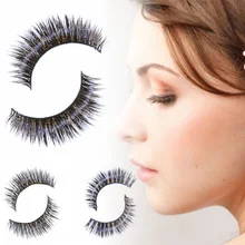 Newest Fake False Eyelashes Extension Mink Natural Cross Natural Thick False Long Black Eye Lashes