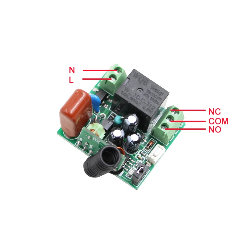 AC 220V 1CH 1 CH 10A wireless remote control switch 1 Receiver & 3 Transmitters 315/433 MHZ smart remote switch