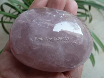 

177g NATURAL Polished Freeform rose quartz crystal Palm Worry Stone 77