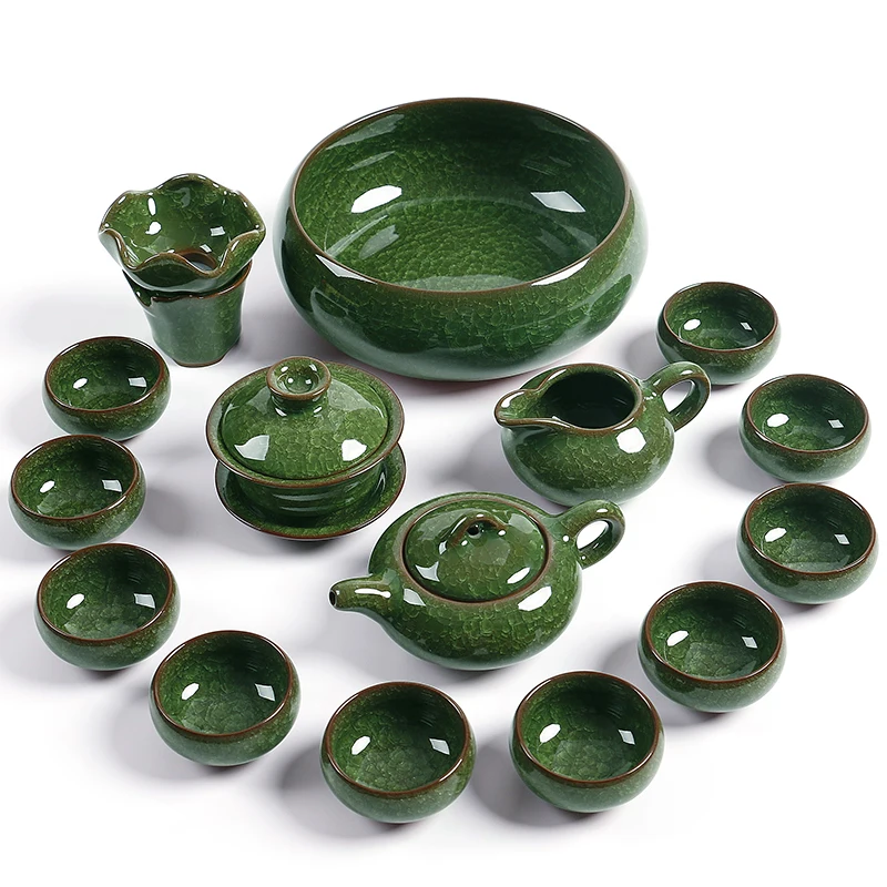 OUSSIRRO Celadon изысканный керамический чайный набор Chnia Bouns кунг фу чайник Gaiwan Tureen