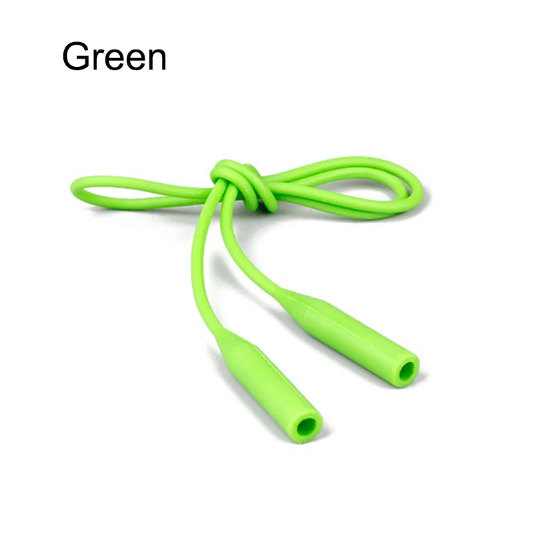 56cm Silicone Glasses Chain Strap Cable Holder Neck Lanyard for Reading Glasses Keeper MUG88 - Color: Green