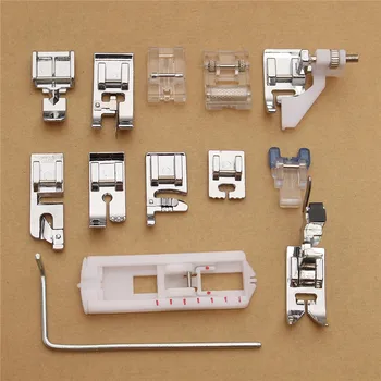 

Wholesale 13Pcs Electric Sewing Machine Low Shank Presser Feet Attachments Set for Supplies Walking Foot Kit