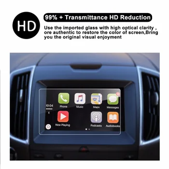 

RUIYA Car Navigation Screen Protector For Edge sync 2 sync 3 AppLink My 8 Inch 2015 2016 2017 2018 GPS Display Screen