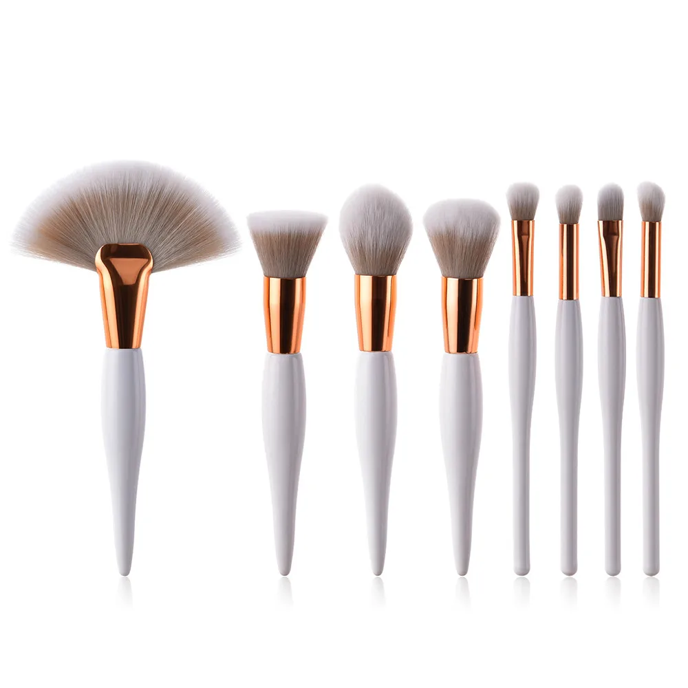 

Makeup Brushes 8Pcs Pro Small Pregnant Belly Makeup Brushes Set Foundation Powder Eyeshadow Eyeliner Brush