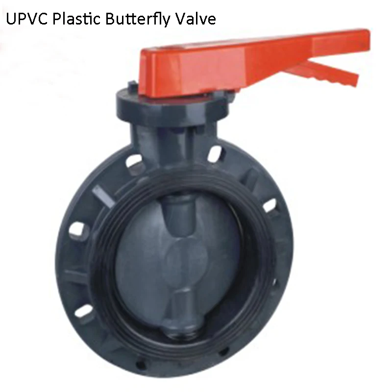 

DN32 CPVC Plastic Butterfly Valve, Wafer type PVDF Butterfly Valve, UPVC Wafer Type Butterfly Valve For Corrosion resistance