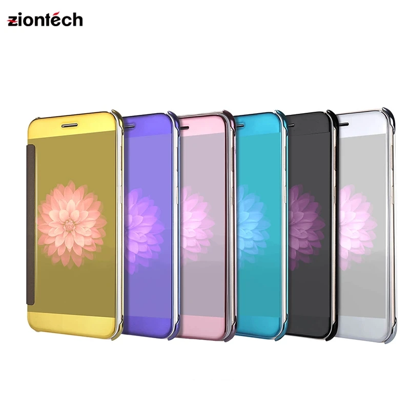 

Stand Mirror Flip Cases For Apple iPhone 55S 6S 7 8 X+6S 7 8 Plus Case Back Covers