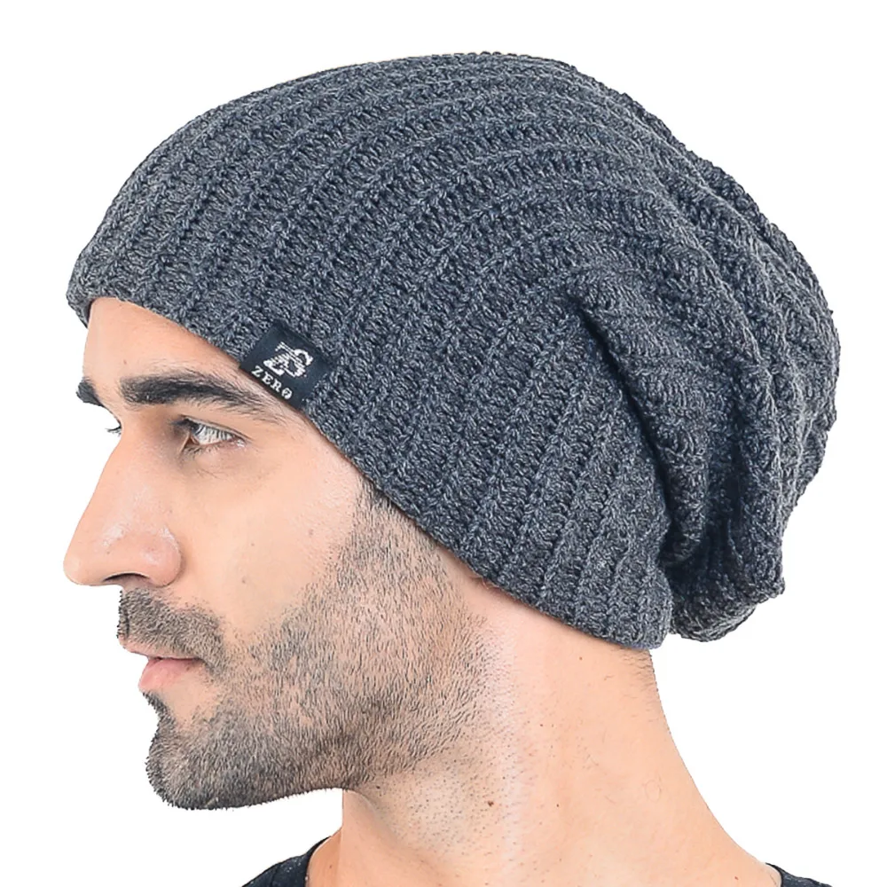 Hisshe Pria Slouchy Beanie Klasik 