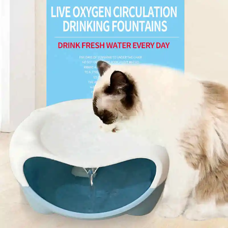 Pet Water Fountain Cat Drinking Fountain Electric Cat Water Dispenser