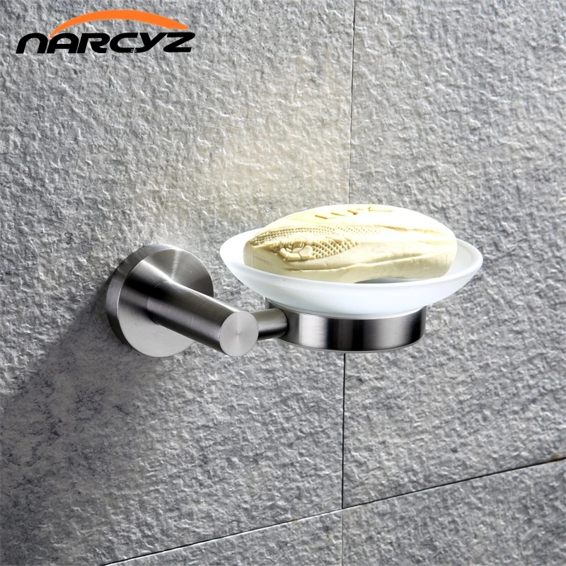 

New Bathroom soap holder nickel color soap box 304 wall mount stainless steel soap box holder bathroom accessories 9186K