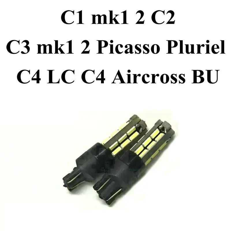 

Best Parking Light Bulb For Citroen C1 mk1 2 C2 C3 mk1 2 Picasso Pluriel C4 LC C4 Aircross BU Car Led Lamp light 12v 2Pcs/Lot