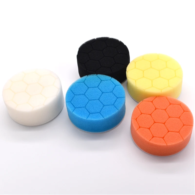 5Pcs 3 дюйма губка для полировки с полировальной подложкой воск Pad комплект полировочных машин или Стекло полировщик