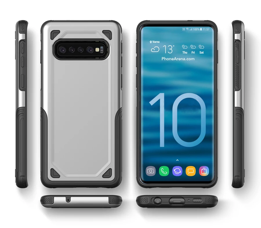 IQD чехол для samsung Galaxy S10e S10 S9 S8 Plus Note 9 8 чехол тонкий Гибридный ТПУ противоударный резиновый защитный чехол для телефона