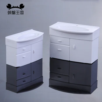 

5pcs 1:25 1:30 Mini Dollhouse Simulation furniture Hand Habinet Miniature Bathroom Pretend Play Toy DIY Kids Toys
