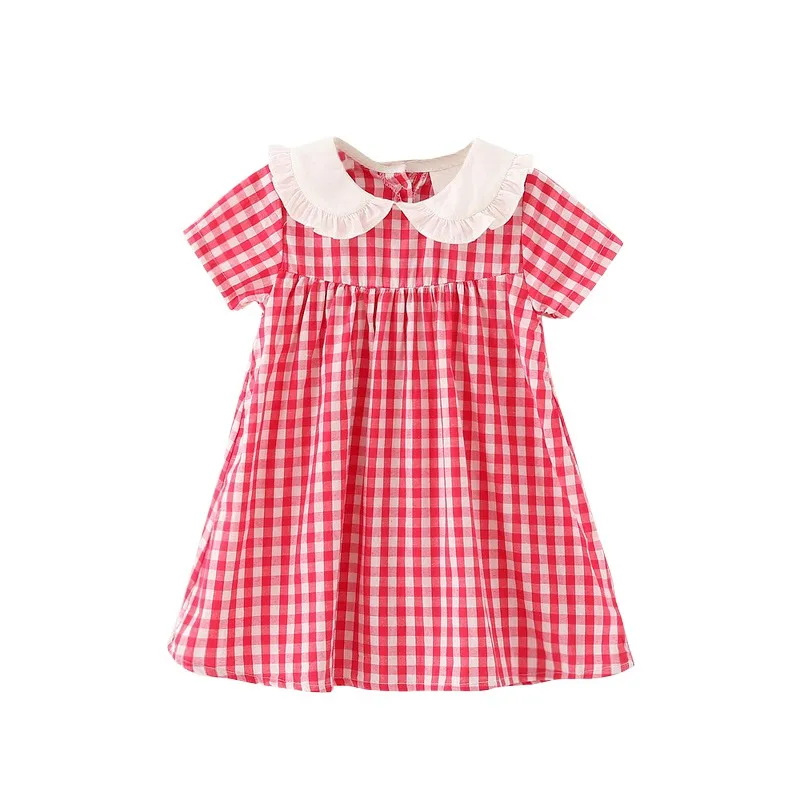 

Girl Dress Kids Plaid Dresses Girls Children Costume Fashion Girls Clothes Baby Girl Dress Summer 2018