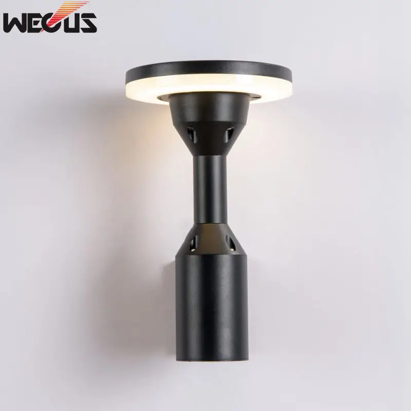 Patented mold design, die-cast aluminum, Modern Waterproof (real IP55) LED Wall Light Outdoor Round Wall Lamp AC 85-265V 12W