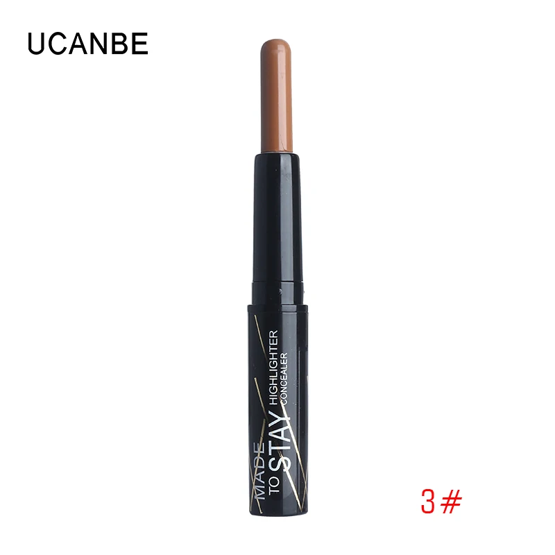 Бренд UCANBE, 3 цвета, для лица, бронзер, макияж, Контурный карандаш, кремовый консилер, ручка, водостойкая, долго носится, база, 3D основа, Стик - Цвет: 03