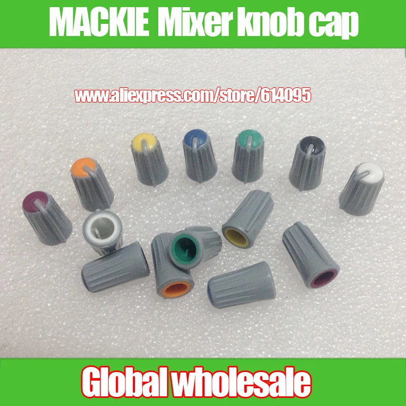 

7pcs MACKIE 1604-VLZ3 1402-VLZ3 Mixer Potentiometer Knob Cap D Hole / Axle shaft half-axis Rotary Potentiometer fader knobs caps