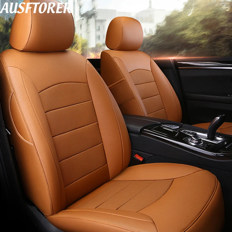 AUSFTORER Genuine Leather Seat Cover for Lexus ES350 ES300 ES250 ES300h