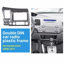 Seicane 2 din автомобилей Радио Фризовая для 2006-2011 Honda Civic LHD с SRS отверстие установки отделкой тире комплекты стерео радио рамка auto