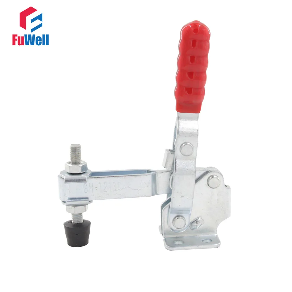 GH-12130 227kg Capacity Hand Tool Toggle Clamp Metal Flanged Base Straight Handle Toggle Clamping Latch цена GH-12130 227kg Capacity Hand Tool Toggle Clamp Metal Flanged Base Straight Handle Toggle Clamping Latch цены онлайн