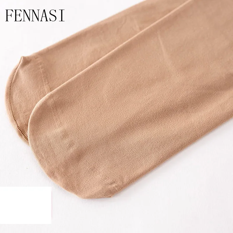 Женские чулки FENNASI выше колена белые милые до бедра для школьницы Нейлоновые