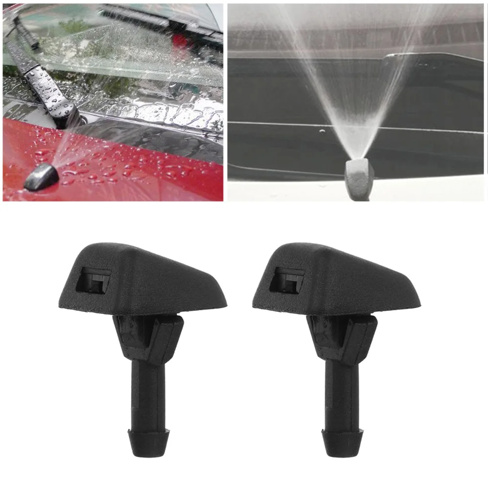 New Coming 1Pair Front Windshield Washer Car Water Nozzle Spray For