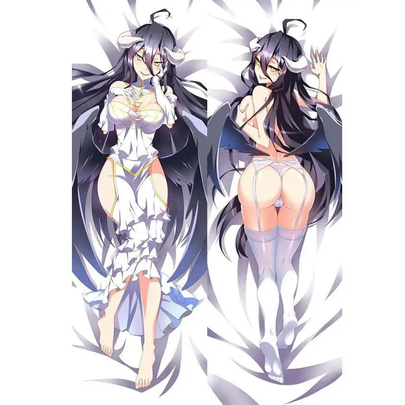 

3D Double-sided New Japanese Customize Anime Sexy Albedo Throw Otaku Dakimakura Gifts Bedding Hugging Body Pillow Case 150x50 CM