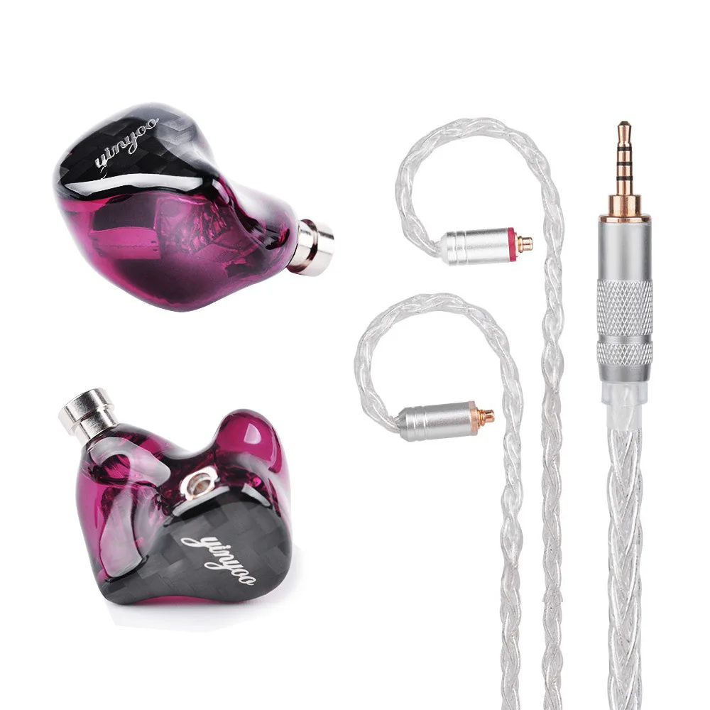 

HQ8 8BA in Ear Earphone MMCX 2 Pin Balanced Armature Headset Earbuds 3.5mm 2.5mm 4.4mm Balance for iPhone xiaomi for SONY