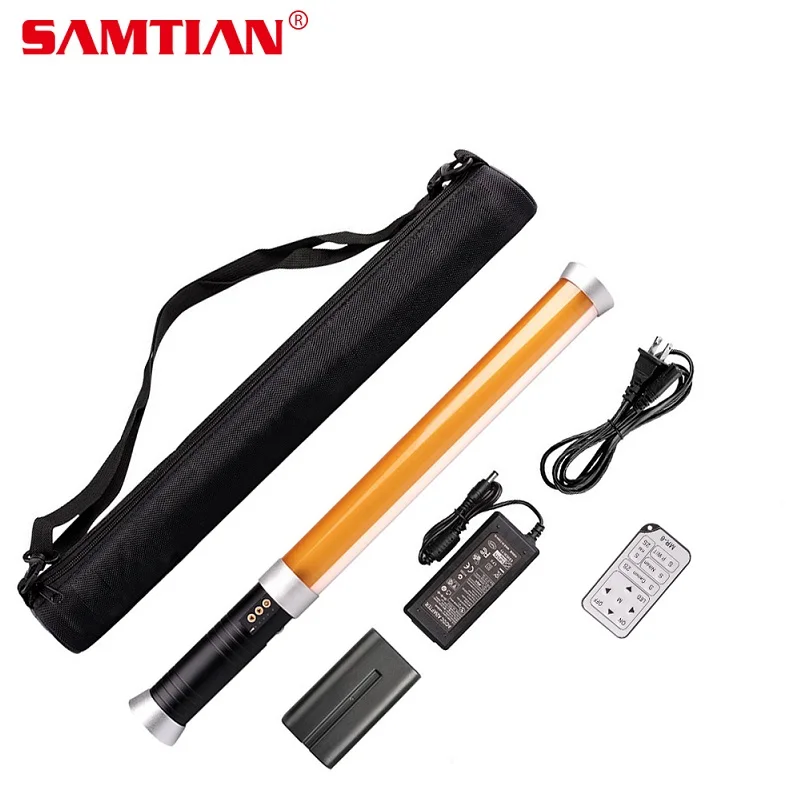 

SAMTIAN MTL-900D Video Light Portable Handheld LED Photography Light Magic Tube LED Lamp Dimmable Bi-color 3200K/5600K