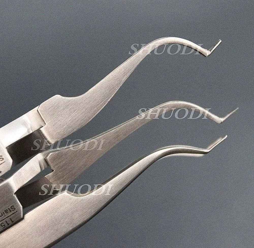 Dental Orthodontic Posterior Bracket Buccal Tube Bonding Tweezer Holder Placer Instrument on