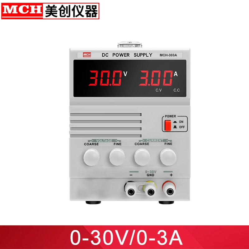 Dc Power Supply 30v 3a Adjustable Factory Direct Mch 303a Bench