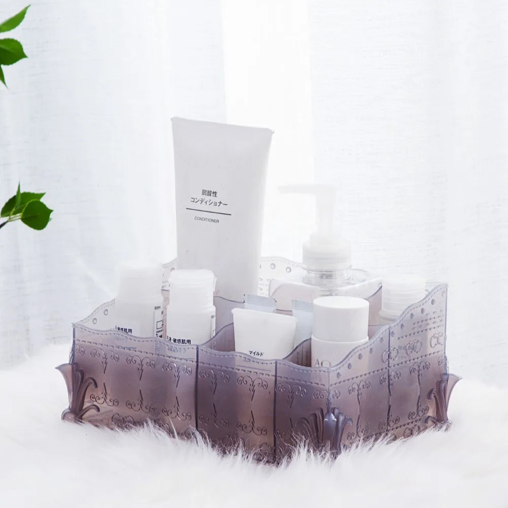 

OTHERHOUSE Makeup Organizer Cosmetic Jewelry Storage Box Case Container Desktop Storage Box Bedroom Bathroom Organizer