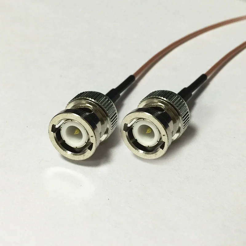 New Modem Coaxial Cable BNC Male Plug Switch BNC Male Plug Connector RG178 Cable Pigtail 15CM 6