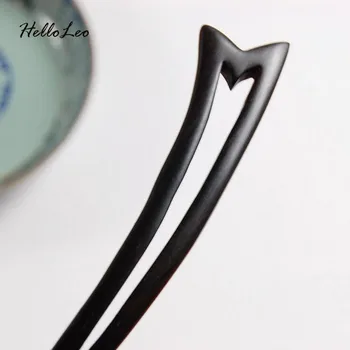 

Letter M Hollow Sandalwood Brand Handmade Luxurious Hair stick Hairpin Headwear Women jewelry Gift for Ethnic women wholesale