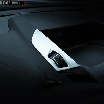 

TOMEFON 2Pcs For Ford KUGA ESCAPE 2017 ABS Chrome Matte Dashboard Air Conditioning Vent Outlet Cover Trims Auto Interior Styling