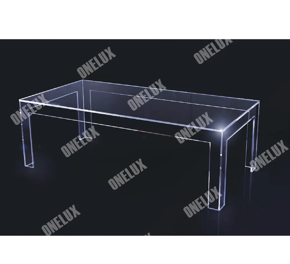 ONE LUX Rectangular acrylic coffee table,CLear Lucite Cocktail Tea tables V legs 2021610110 ONE LUX Rectangular acrylic coffee table,CLear Lucite Cocktail Tea tables V legs 2021610110