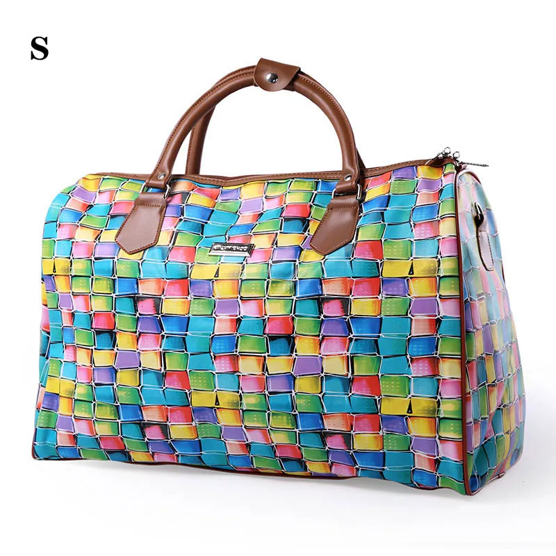 Женская дорожная сумка большой емкости, сумки для путешествий, высокое качество, искусственная кожа, ручная сумка для багажа, многофункциональная посылка на выходные - Цвет: C S  travel bag