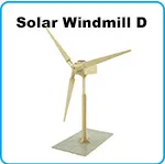 Laser Cut Solar Windmill Puzzle DIY Education Toy