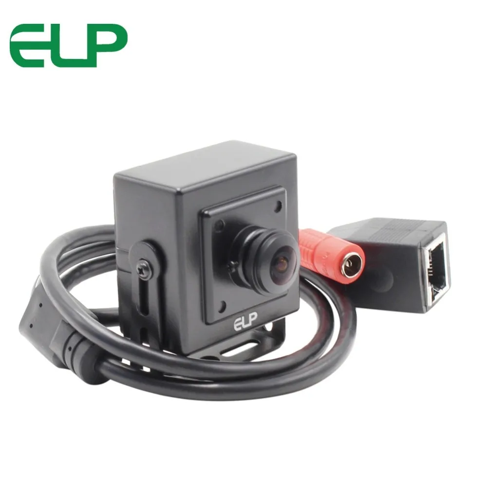 ELP 1MP мини ip камера 720P с 170 градусов широкоугольным рыбий глаз домашняя охранная