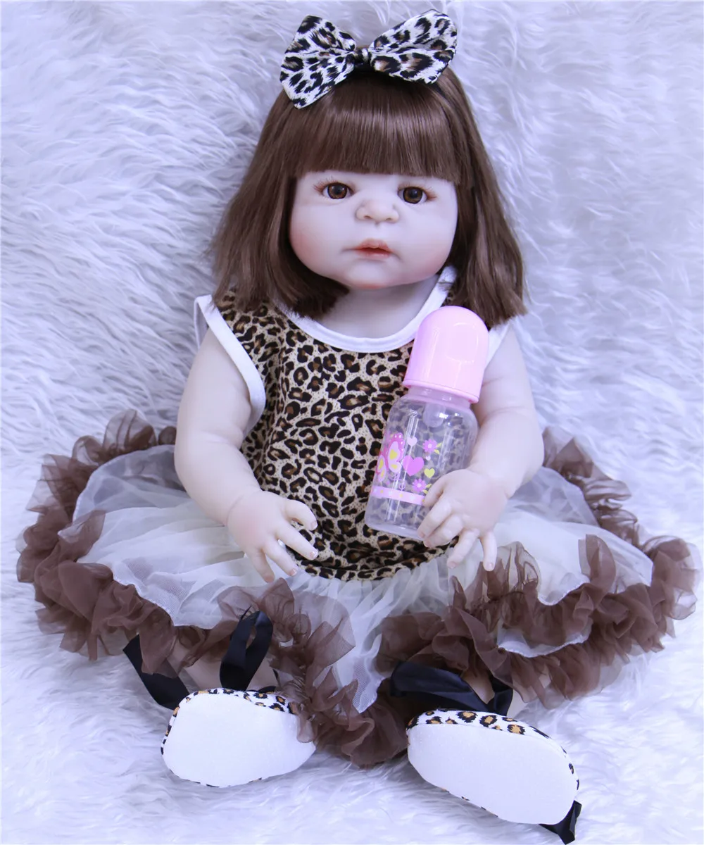 NPK куклы reborn силиконовые reborn baby girl 23 "реалистичные поддельные Детские Новорожденные силиконовые куклы для детей подарок bebes reborn bonecas