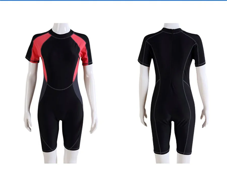 Спортивный сдельный купальник, профессиональный тренировочный стиль, купальный костюм для серфинга, женская пляжная одежда, женский купальный костюм до колена
