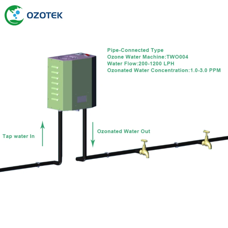 OZOTEK аппарат озонатор воды 220 V/110 V TWO004 1,0-3,0 PPM для гостиницы и дома