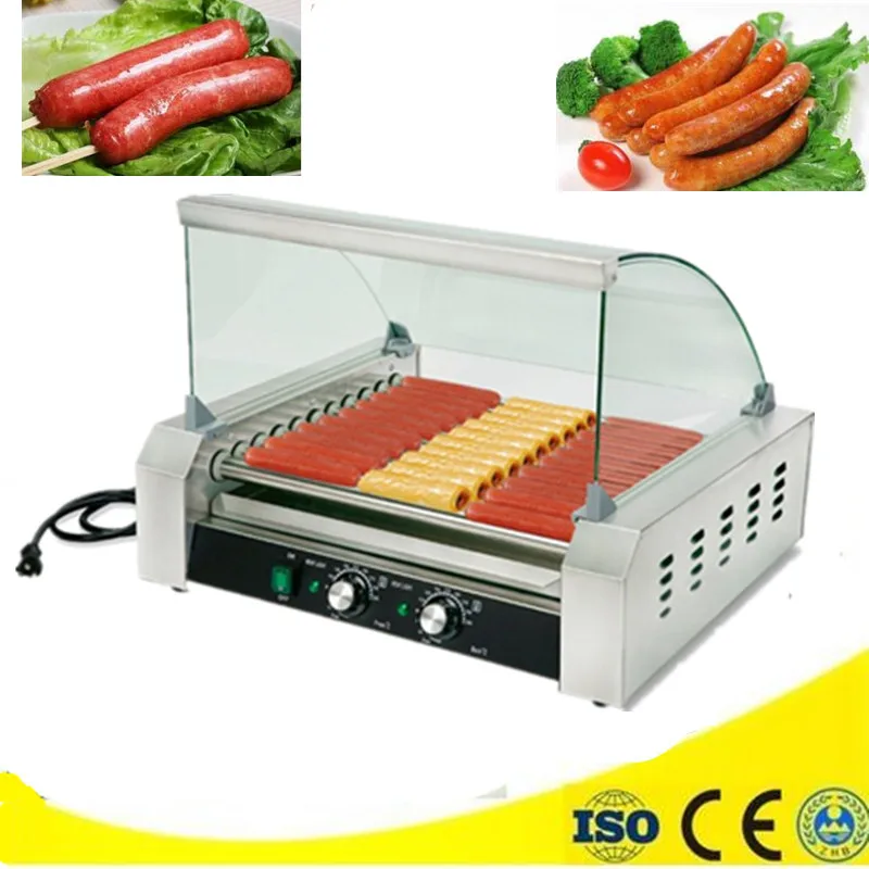 Hot Dog Grilling Machine Sausage Grill Roasting Electric Hot Dog Maker