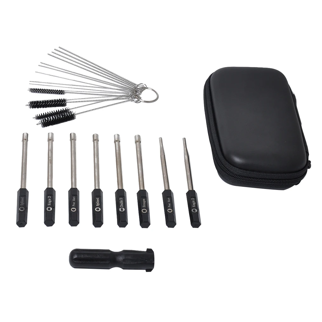 16Pieces/1 Pack Adjustment Carburetor Tool Screwdriver+Carburetor Cleaning Kit+Carrying Case Auto Repair Tools