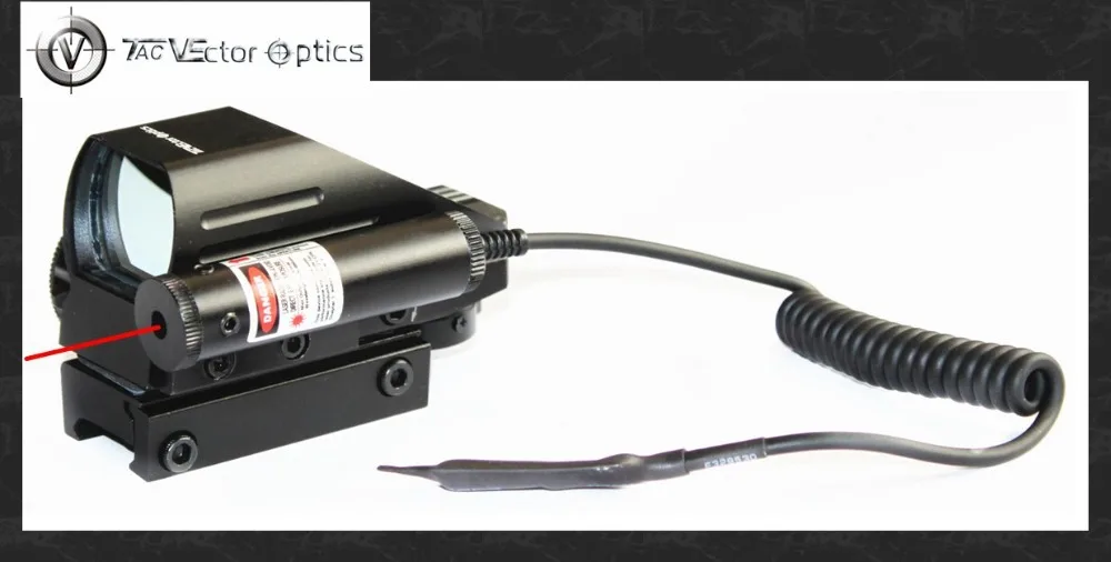 

Vector Optics Tomcat 1x22x33 Compact Reflex Red and Green Dot Sight Rifle Scope with Red Laser Sight For Dear Shooting Hunting
