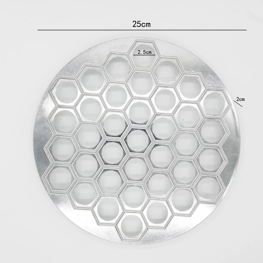 Дропшиппинг кухонные Кондитерские инструменты из алюминиевого сплава формочка для приготовления пельменей пресс для теста 37 отверстий формочка для приготовления пельменей Инструменты 25x2 см