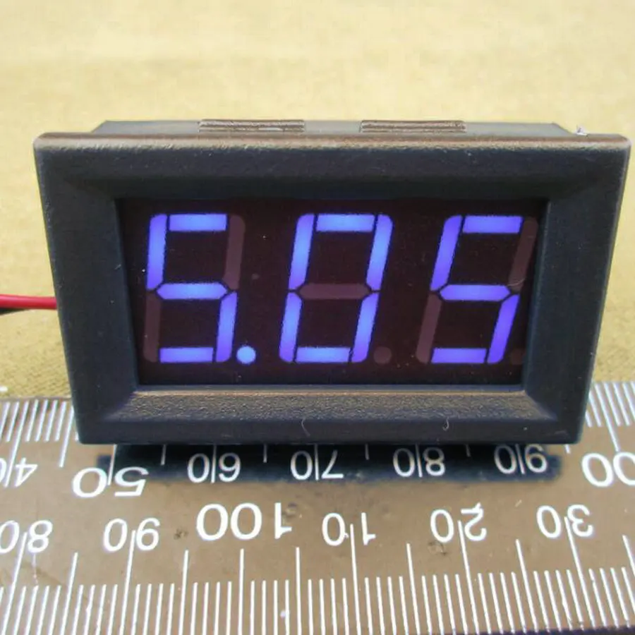 Цифровой вольтметр 4 5 30 в/DC4.5 30V 10 шт. 2 провода 0 56 дюйма красный светодиод